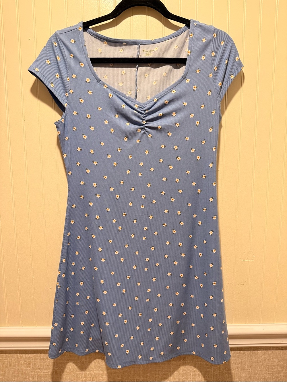 No Boundaries Light Blue Floral Mini Dress